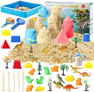儿童沙套件，46件沙玩玩具与沙盒城堡模具为孩子玩沙玩具