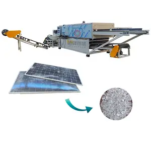 Waste Solar Panels Recycling Plant Glass Removal Separating Machine European Version