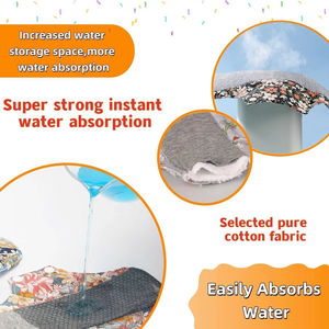 Serviettes hygiéniques réutilisables en coton de graphène 18*18cm, propriétés antibactériennes, <span class=keywords><strong>protection</strong></span> contre l'<span class=keywords><strong>incontinence</strong></span>, design à ailettes, <span class=keywords><strong>protection</strong></span> contre les fuites - Product Image 5