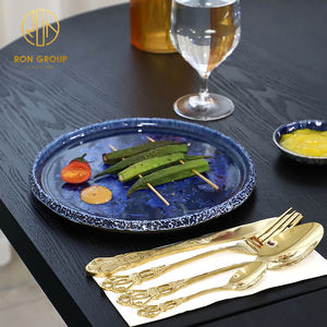 Vaisselle en porcelaine commerciale vintage, vaisselle <span class=keywords><strong>de</strong></span> table, assiette à steak/dessert <span class=keywords><strong>de</strong></span> 9,5/11,5 pouces pour restaurant, couverts <span class=keywords><strong>de</strong></span> dîner commerciaux - Product Image 1