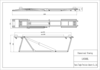 Cric de levage de voiture mobile rapide certifié CE L850HL 3200kg poteau de ciseaux hydraulique avec actionnement à double cylindre
