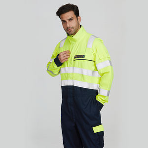 ओएम सुरक्षा चिंतनशील खनन वर्कवियर विद्युत सूट उच्च दृश्यता वेल्डिंग कार्य कपड़े तेल और गैस के लिए सुरक्षा कवर - Product Image 5