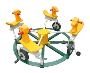Bambini triciclo bambini multi-persone girevole a pedali auto quattro sei otto persone rotanti auto all'aperto giocattoli da gioco