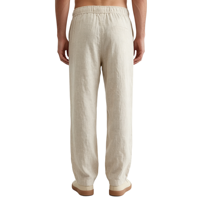 Pantalon décontracté grande taille pour hommes Taille élastique Lin de sport respirant en lin de coton Pantalon actif pour hommes