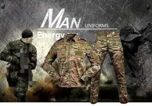 アメリカン戦術BDUユニフォームPFブランドクイックドライ抗UVポリエステルコットンニット生地屋外CSトレーニングセット迷彩 - Product Image 3