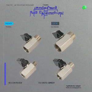 Mini Válvula de Bola de Latón 1/8'' 1/4'' 3/8'' 1/2'' BSP Rosca Macho a Hembra, Cierre Manual de Alta Temperatura para Aire/Aceite/Agua - Product Image 2