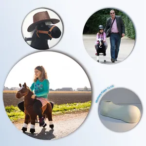 Walking animal ride toy for kids riding animal accetta LOGO personalizzato, animal ride Medium Horse per 1-2 bambini giocano