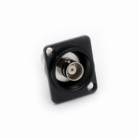 Adaptador de Conector Hembra BNC a BNC, Montaje en Panel, Chasis, Contacto de Cobre, Carcasa de Aleación de Zinc, 50/75 Ohmios, Conector de Audio y Video