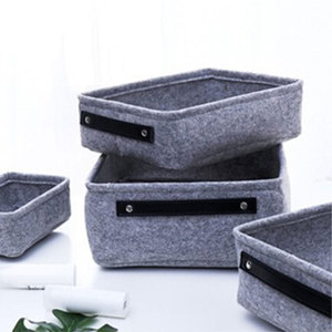 Wholesale simple waterproof toy storage felt basket with custom logo - Product Image 5