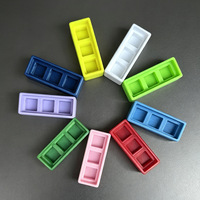 Base de clavier mécanique mini en gros, testeur de commutateurs à 1/2/3/4/6/9 emplacements, base de porte-clés encastrée blanche transparente colorée
