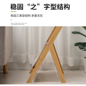 Wood Foldable Side <b>Table</b> With Storage Shelf For Sofa Or Bedside Use - Product Image 2