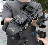 Véhicule tout-terrain télécommandé en alliage 6 roues motrices, voiture de course électrique haute vitesse, jouet RC grand format, cadeau pour enfants et garçons, camion lourd