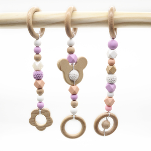 Aliexpress Offre Spéciale Éducatifs Écologiques Naturel Intérieur Activité Jouer En Bois Baby Gym Jouet Suspendu - Product Image 3