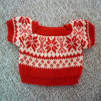 Pull en peluche pour ours, joli petit pull tricoté avec motif cœur, accessoires vestimentaires unisexes pour poupées