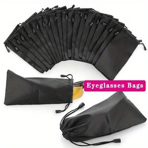 Vente en gros d'étuis à lunettes biodégradables de haute qualité, personnalisation, sacs à cordon réutilisables, impression sérigraphique, Chine - Product Image 1