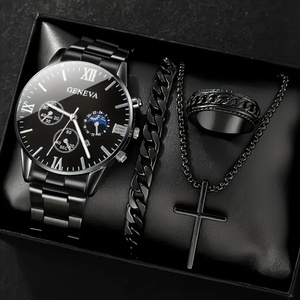 Montre-bracelet <span class=keywords><strong>à</strong></span> quartz haut de gamme pour homme, bracelet en acier, calendrier, heure mondiale, style affaires, vente en gros, très prisée - Product Image 2