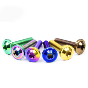 Vis à tête plate en alliage de titane de classe 10 Tmj pour modification de moto, série M6 tête 13 mm, vente directe d'usine - Product Image 5
