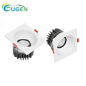 Produsen profesional pencahayaan dalam ruangan 7w 10w 12w 15w 20w pemasangan tersembunyi Downlight persegi bulat Multi kepala lampu sorot Led