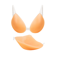 Coussinets de poitrine autocollants en silicone liquide, forme goutte personnalisée, épaississants, invisibles, imperméables, sans couture, pour soutien-gorge 3/4
