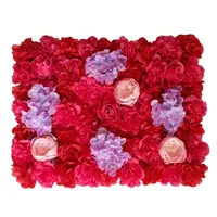 Fournitures d'hortensia roses et pivoines, fausses fleurs, pour décorer un mur, pour un mariage, vente en gros, bon marché,