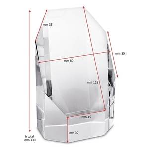 Trofeo de Cristal y Papel de 8x6 H12.5 cm con Impresión UV para Regalos en Ferias Comerciales y para Dar la Bienvenida a los Invitados - Product Image 2