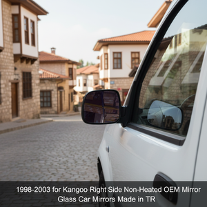 Espejo Retrovisor Lateral Derecho Sin Calefacción para Kangoo 1998-2003, Cristal de Espejo OEM, Hecho en Turquía - Product Image 3