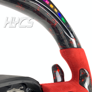 डॉज चैलेंजर चार्जर के लिए एलईडी डिस्प्ले जाली कार्बन फाइबर स्टीयरिंग व्हील - Product Image 2