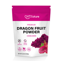 CHTNature colorant alimentaire lyophilisé poudre de fruit du dragon rouge 100 g/sac poudre de Pitaya lyophilisée
