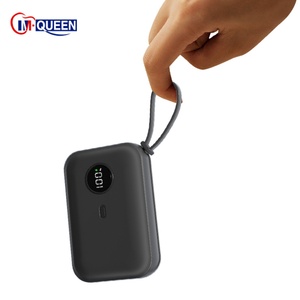 M-Queen Personalized Portable Power Bank 10000mah for Phone Customized Fast <b>Charging</b> Powerbank With Built in Cable - Product Image 6