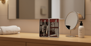 Set per la cura delle unghie in metallo, 12 pezzi, custodia portatile per strumenti da manicure, stile classico per adulti - Product Image 2