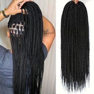Extensiones de Cabello Trenzado a Mano de Tres Hilos Estilo Senegalese Twist, Resistentes a Altas Temperaturas, para Crochet, Estilo Europeo y Americano - Product Image 1