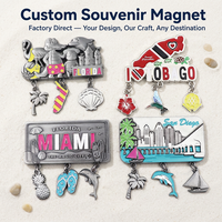 Aimant de réfrigérateur décapsuleur en métal, bois, MDF, avec logo personnalisé, souvenir touristique de plage, ville, île, vente en gros
