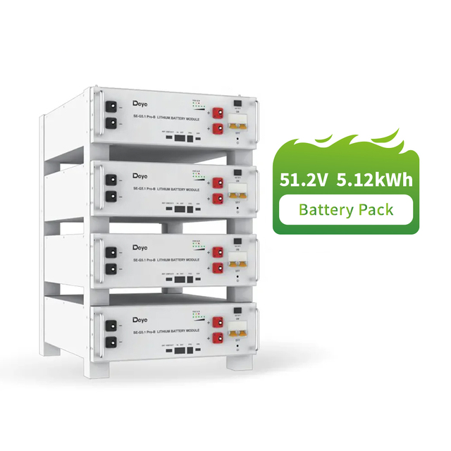 Deye 51.2V 100Ah Lithium Ion Battery G5.1Pro-B, EU Stock Stackable Unit for Enhanced Home Solar System Energy Storage