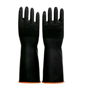 Gants de travail 2023 longs gants en caoutchouc résistants aux alcalis acides résistants à la surface rugueuse