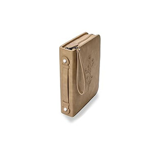 Pu Leather Book Cover Dustproof Rectangular Storage <b>Bag</b> With Flower Pattern Minimalist Design For Church Books Protection - Product Image 2