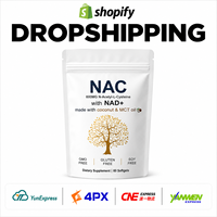 Dropshipping NAC 600mg avec NAD+ N-Acétyl L-Cystéine Gélules Souples Complément Alimentaire Huile de Coco MCT OEM ODM