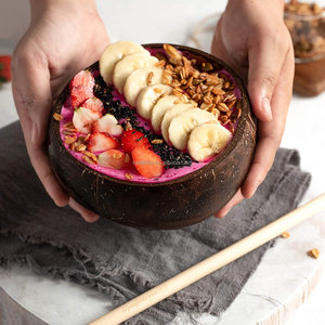 Ý Tưởng Sản Phẩm Mới Bát Dừa Maria Smoothie <span class=keywords><strong>Acai</strong></span> Hoặc Bát Salad Kèm Dụng Cụ Nhà Bếp - Product Image 6