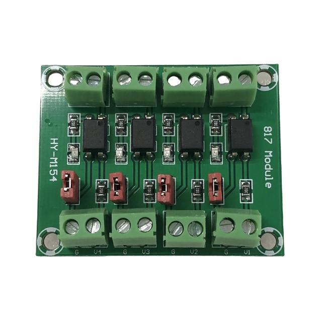 3.6-30V 4 Channel Optocoupler Isolation Board Voltage Converter Adapter Module PC817