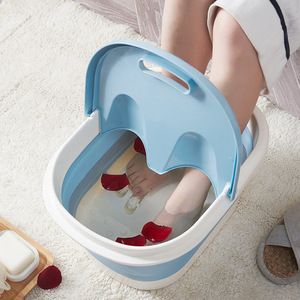 Verdickte Faltbare PP+TPR Fußbadewanne mit PTC-Heizung Mechanische Steuerung & Zeitfunktion für Fuß<span class=keywords><strong>massage</strong></span> und Entspannung - Product Image 3