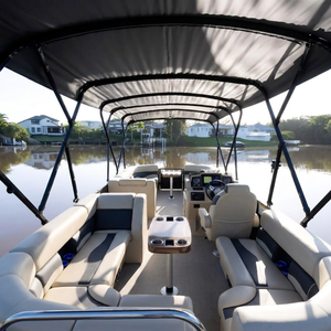 Bateau ponton en aluminium 2026, bateau sportif en aluminium de 4,6 m avec moteur hors-bord et <span class=keywords><strong>remorque</strong></span> pour la pêche - Product Image 4