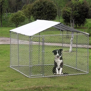 Di alta qualità all'ingrosso all'aperto cane corre OEM/ODM maglia Open Air penne in metallo stile solido Sport pulsante di chiusura in acciaio animali - Product Image 3