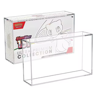 Boîte de présentation transparente en acrylique 151 UPC avec protection anti-UV et support magnétique
