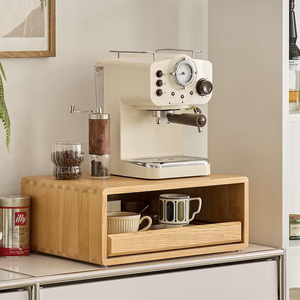 Support de rangement pour capsules et tasses à café en bois massif, moderne, réutilisable et écologique - Product Image 3