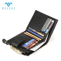 Dompet Kulit Domba Tempat Kartu Penutup Ritsleting Pengaman RFID Kantong Koin Kapasitas Besar Pola Geometris Kancing