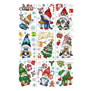 Mirror Effect Christmas <b>Window</b> Decals Featuring Cute Elves Gnomes and Holiday Dwarfs Perfect for Creating Festive Atmosphere - Product Image 5