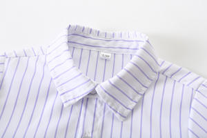 Ensemble de vêtements pour garçon de haute qualité 2025, style gentleman, chemise à manches courtes rayée, bretelles, <span class=keywords><strong>short</strong></span>, ensemble 2 pièces, vêtements de mode pour enfants - Product Image 4