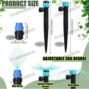 Kit de riego por goteo de 1/2 pulgada con conexión rápida, sistema de riego automático para macetas de balcón, fácil instalación - Product Image 4