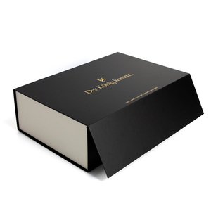 Custom Logo Magnetic Rigid Gift <b>Box</b> 400×300×80 Mm Black Matte Foldable Magnetic Luxury <b>Box</b> Gift Packaging Necklace <b>Earring</b> <b>Box</b> - Product Image 1