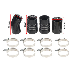 ชุดท่ออินเตอร์คูลเลอร์ Xuzhong 6.0L สำหรับฟอร์ด ปี 03-07 ท่อซิลิโคนพร้อมแคลมป์ สำหรับอัพเกรดเทอร์โบ - Product Image 2