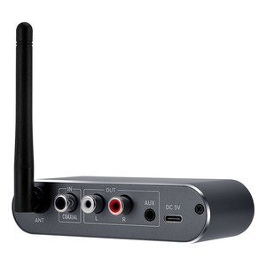 Nuevo convertidor DAC inalámbrico GTMEDIA A1 lanzado <span class=keywords><strong>Bluetooth</strong></span> 5,2 receptor Audio Aux adaptador Mic IR Control remoto - Product Image 5